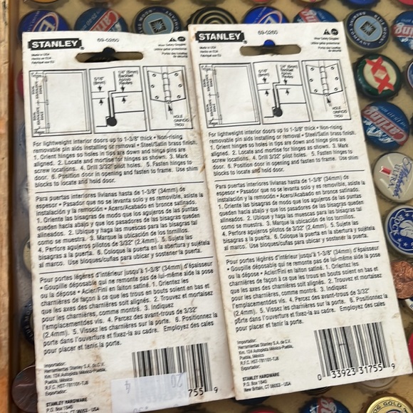 Stanley 3 inches Door hinges Set of 2 New - Picture 6 of 6
